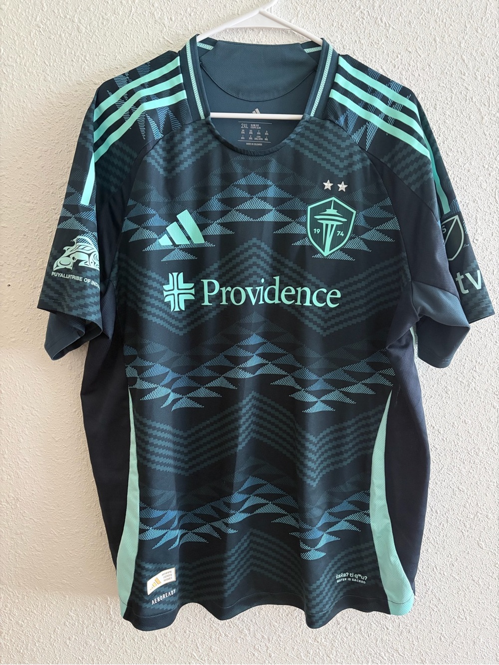 Seattle Sounders FC adidas 2025 The Salish Sea Kit Replica Jersey - Blue